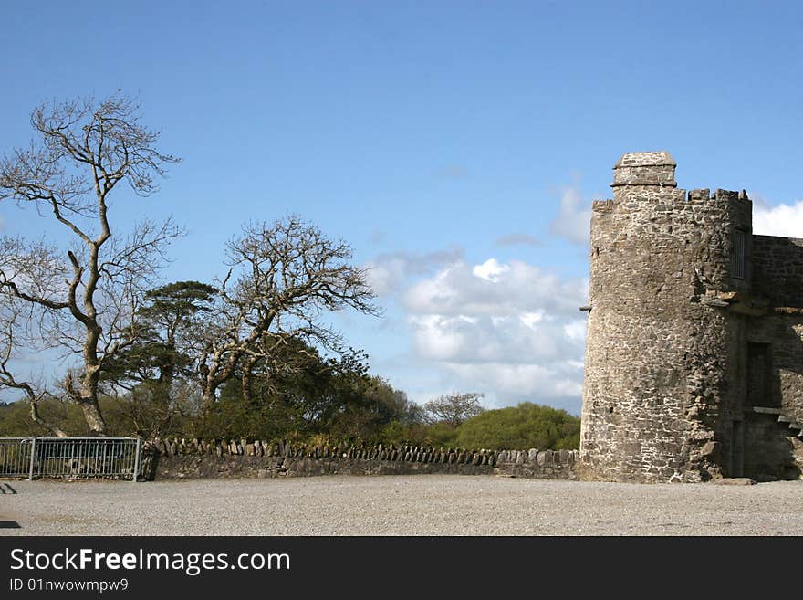 Ross Castle in mountains, kerry county, ireland. Ross Castle in mountains, kerry county, ireland