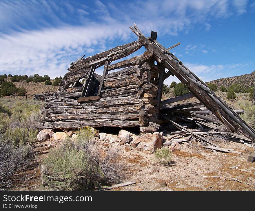 What is left of a ghost town in the Simpson mountains Utah. What is left of a ghost town in the Simpson mountains Utah