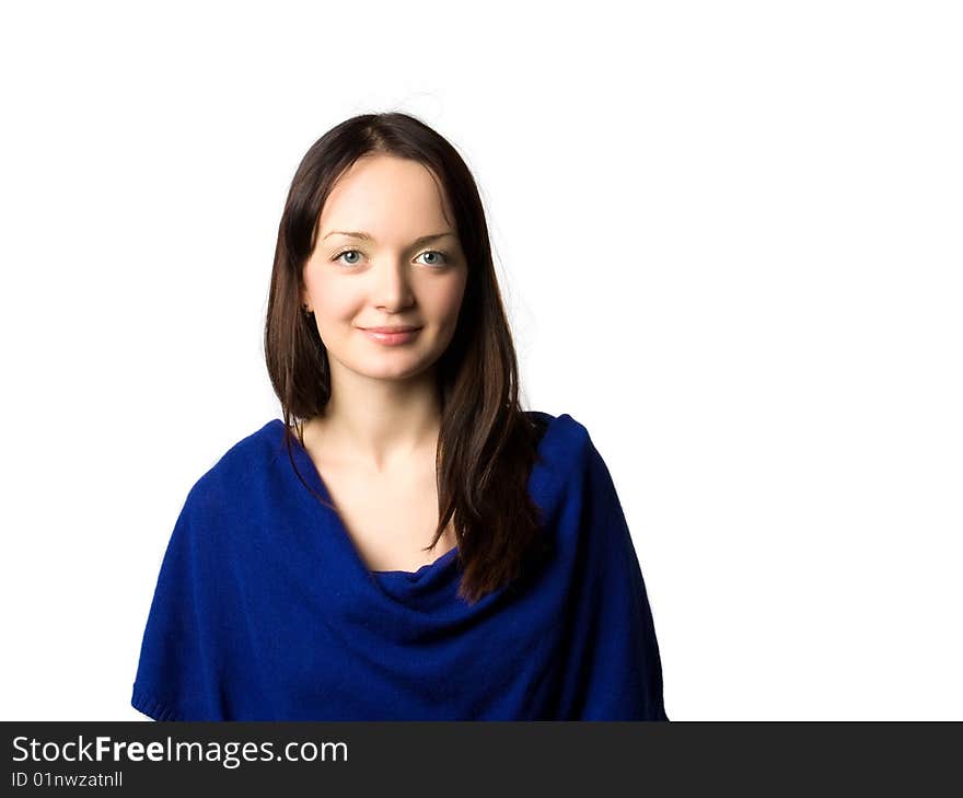 The young charming girl, portrait in studio. The young charming girl, portrait in studio