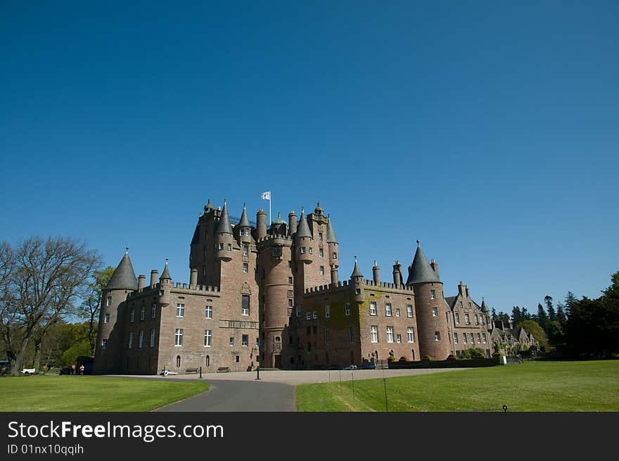 Castle and the lawn