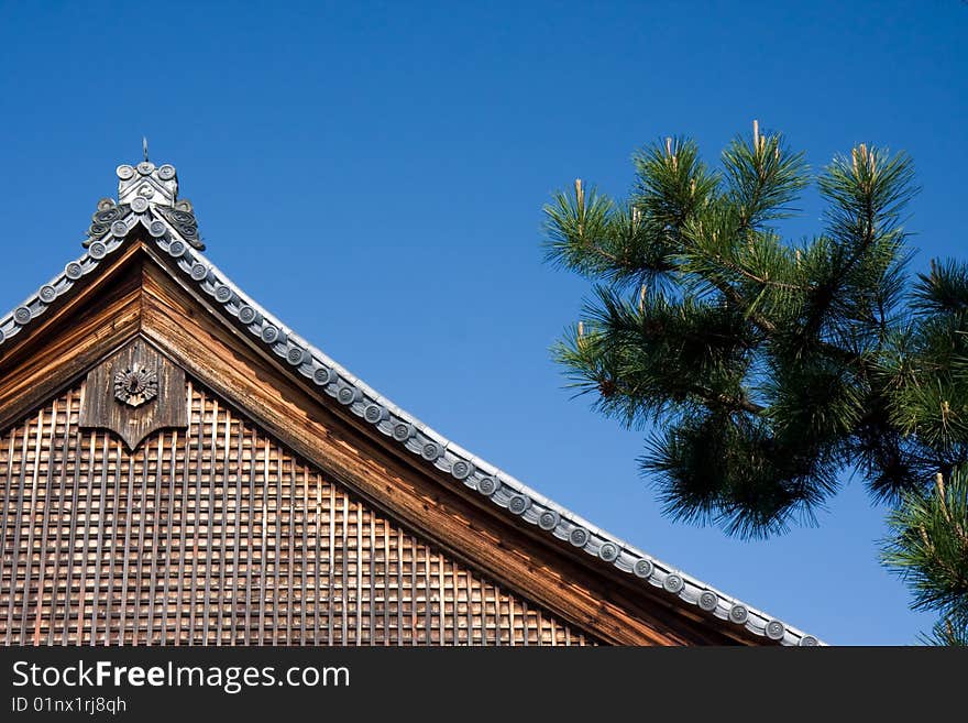 Japanese temple roof