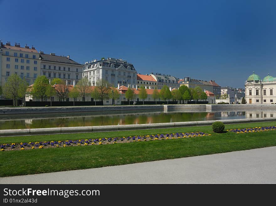 Belveder palace fountain