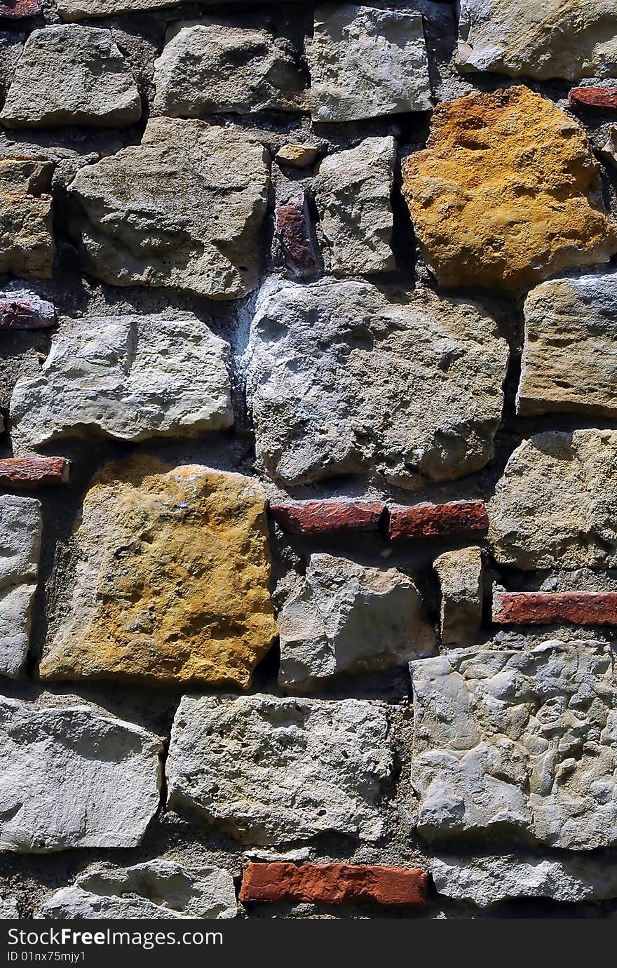 Old rock wall as background