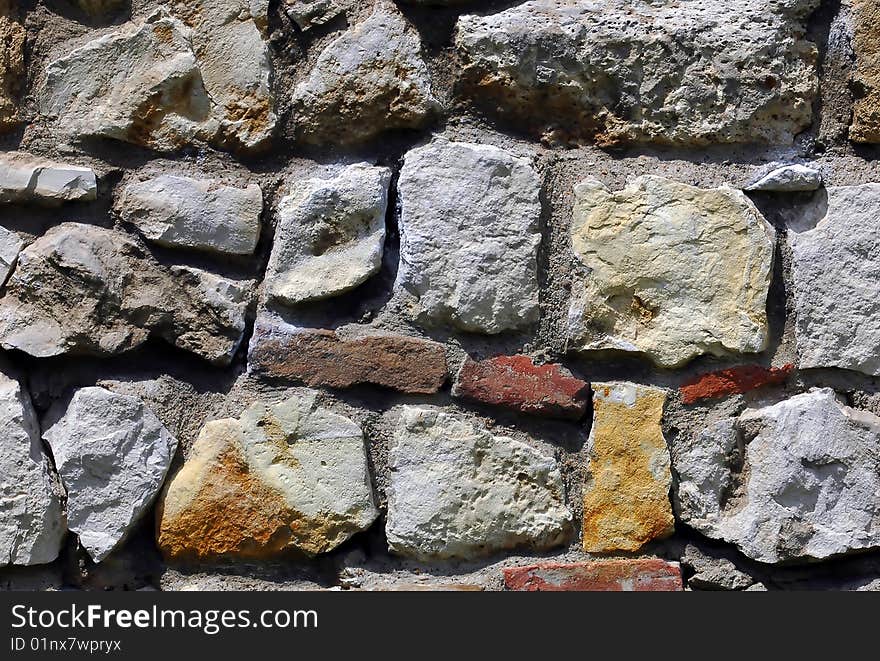 Old rock wall as background