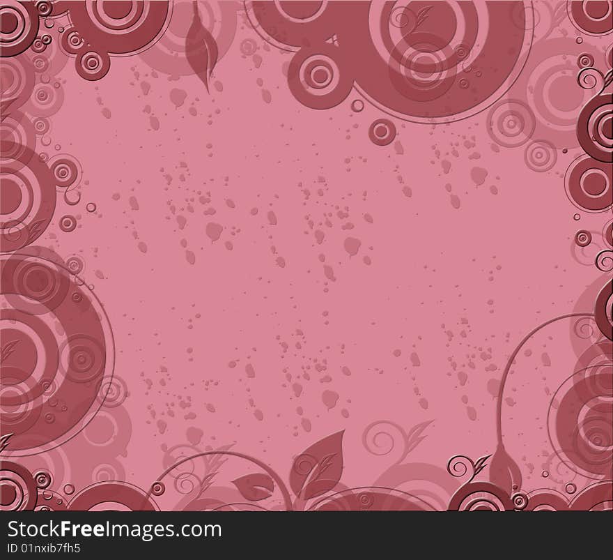 Background made of flower shapes in pastel coclors. Background made of flower shapes in pastel coclors