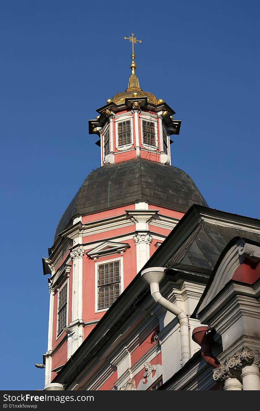 Church (bell-tower) in Alexandro-Nevsky monastery, Saint-Petersburgh, Russia