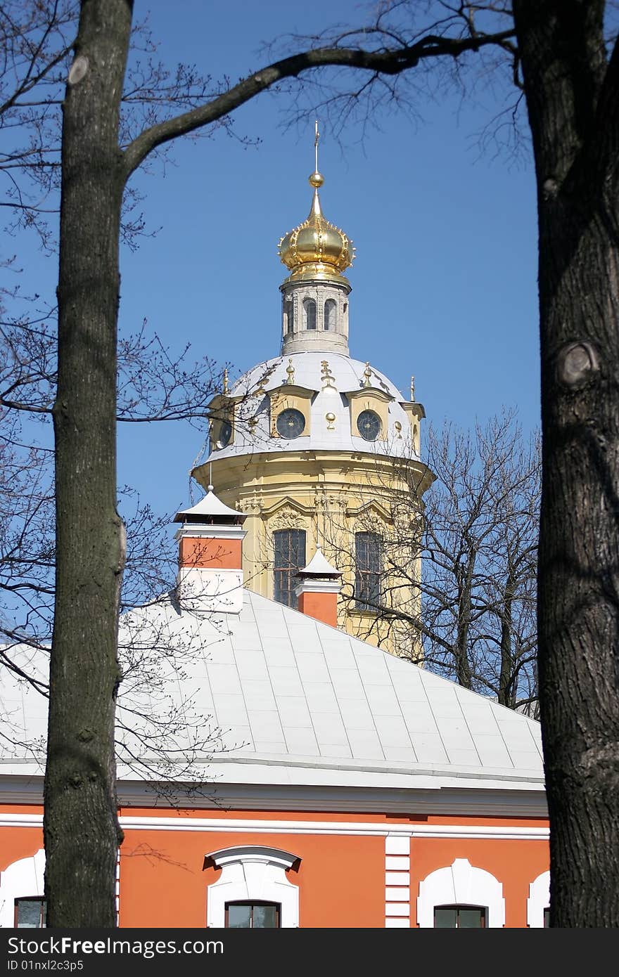 View of Alexandro-Nevsky monastery in Saint-Petersburgh, Russia. View of Alexandro-Nevsky monastery in Saint-Petersburgh, Russia