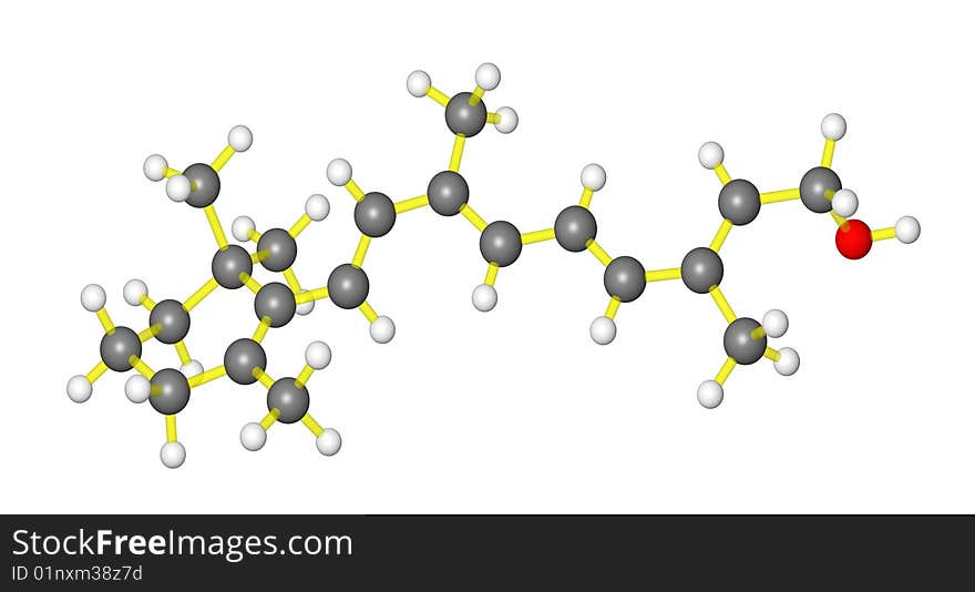 Molecular model of Vitamin A