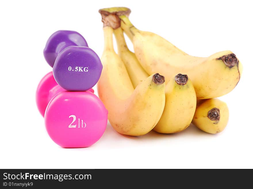 Banana And Dumbbells