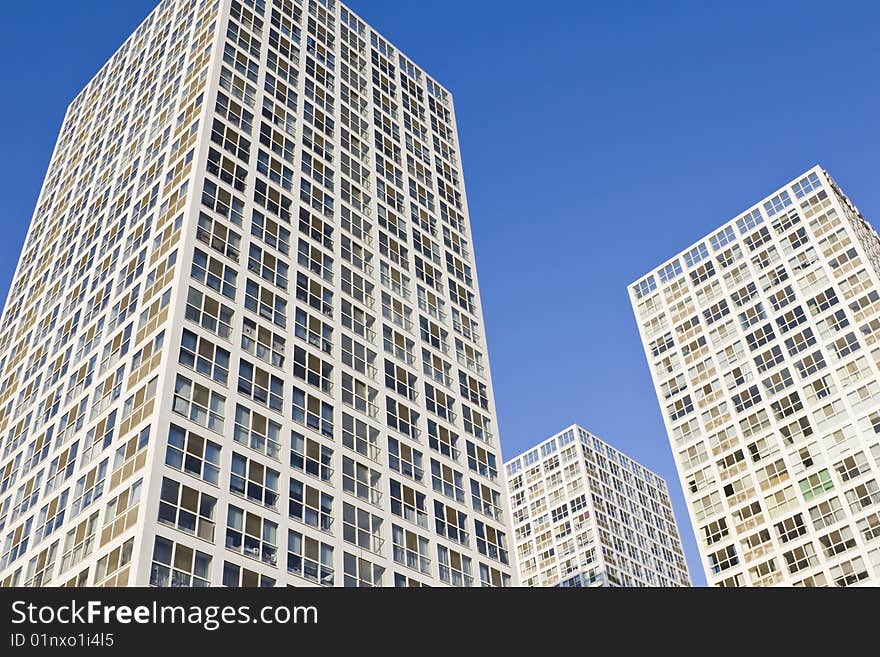 Modern buildings intended for small office/home office, beijing, china.