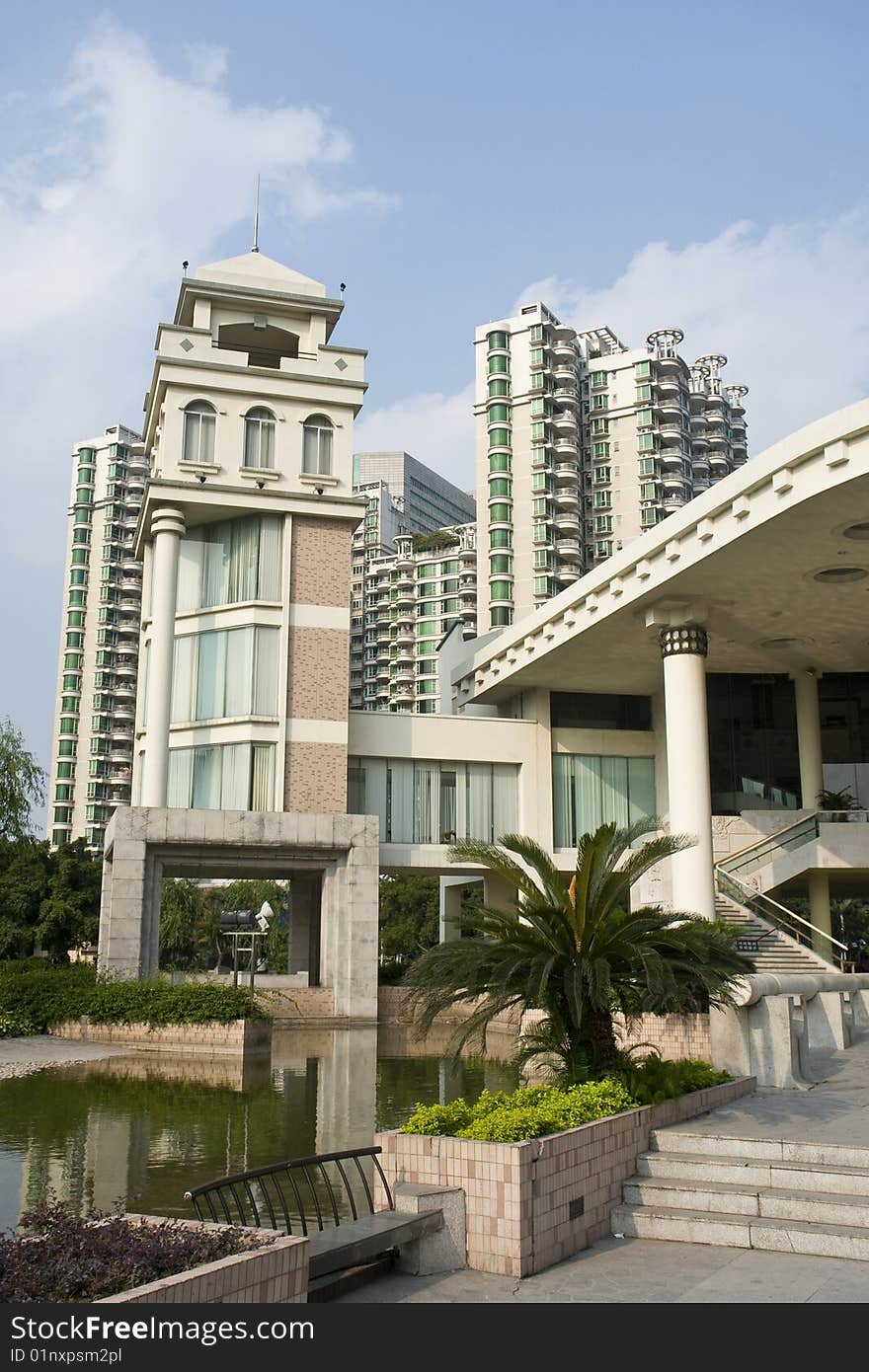 A part of Jihua Park of Foshan city,Guangdong Province,China. A part of Jihua Park of Foshan city,Guangdong Province,China