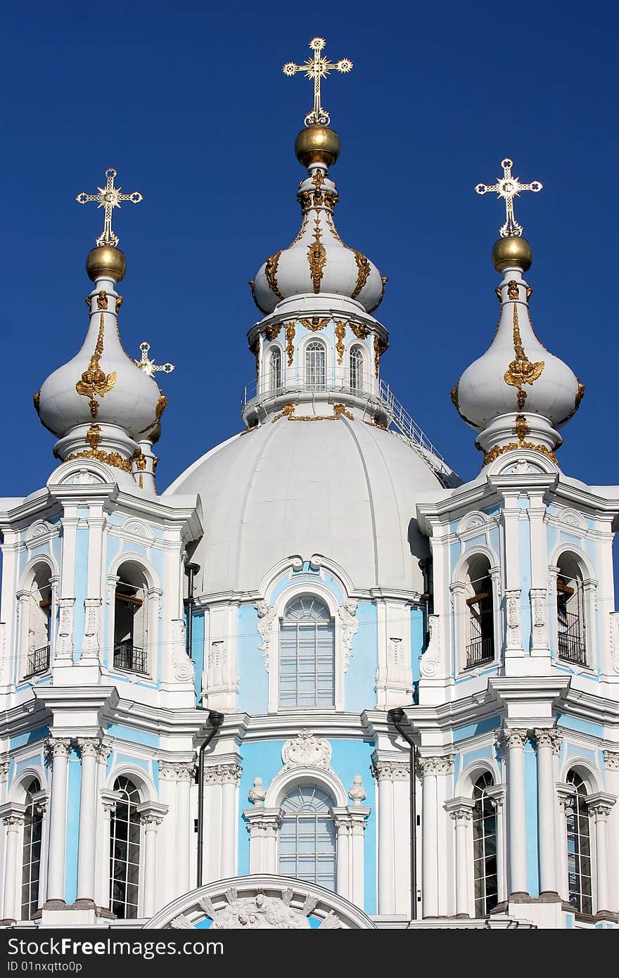 Smolny Cathedral in Saint-Petersburgh, Russia