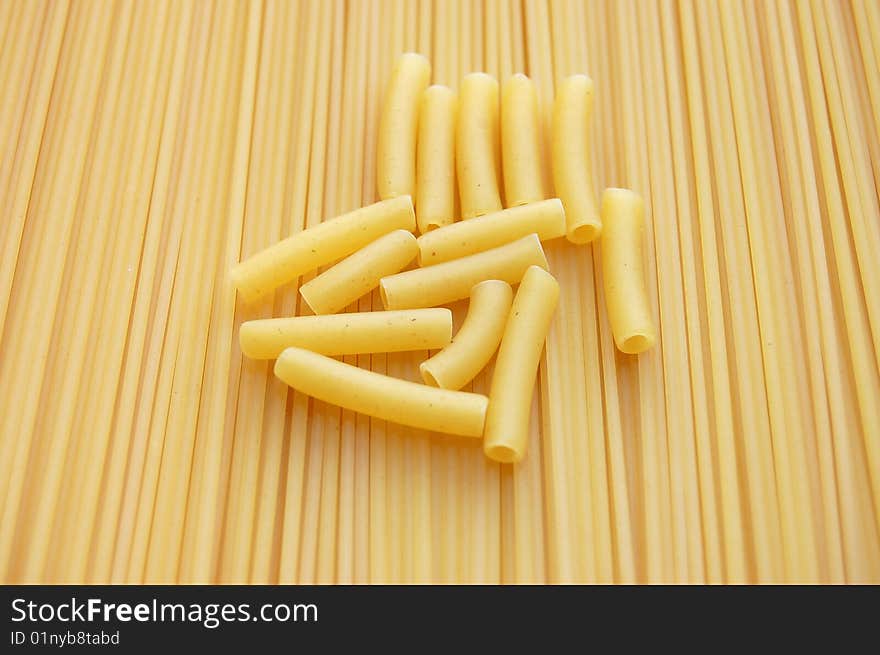 Detail of Macaroni pasta