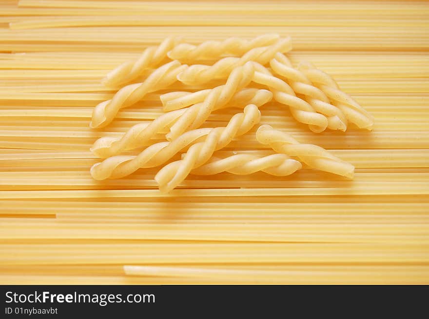 Detail of Macaroni pasta