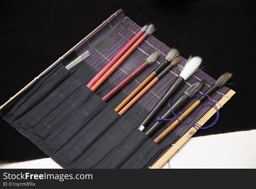 Chinese calligraphy brush set