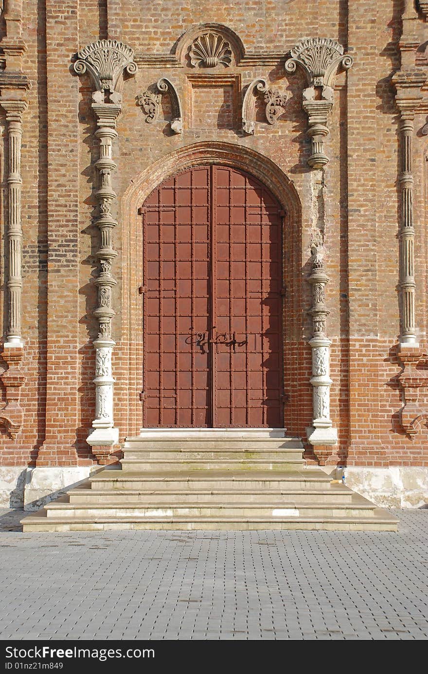 Door in the castle Tula Russia