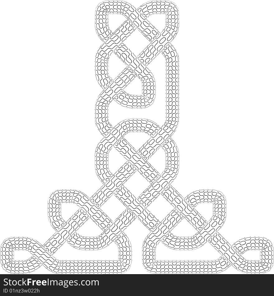 Black and White Celtic Knot Patterned background. Black and White Celtic Knot Patterned background