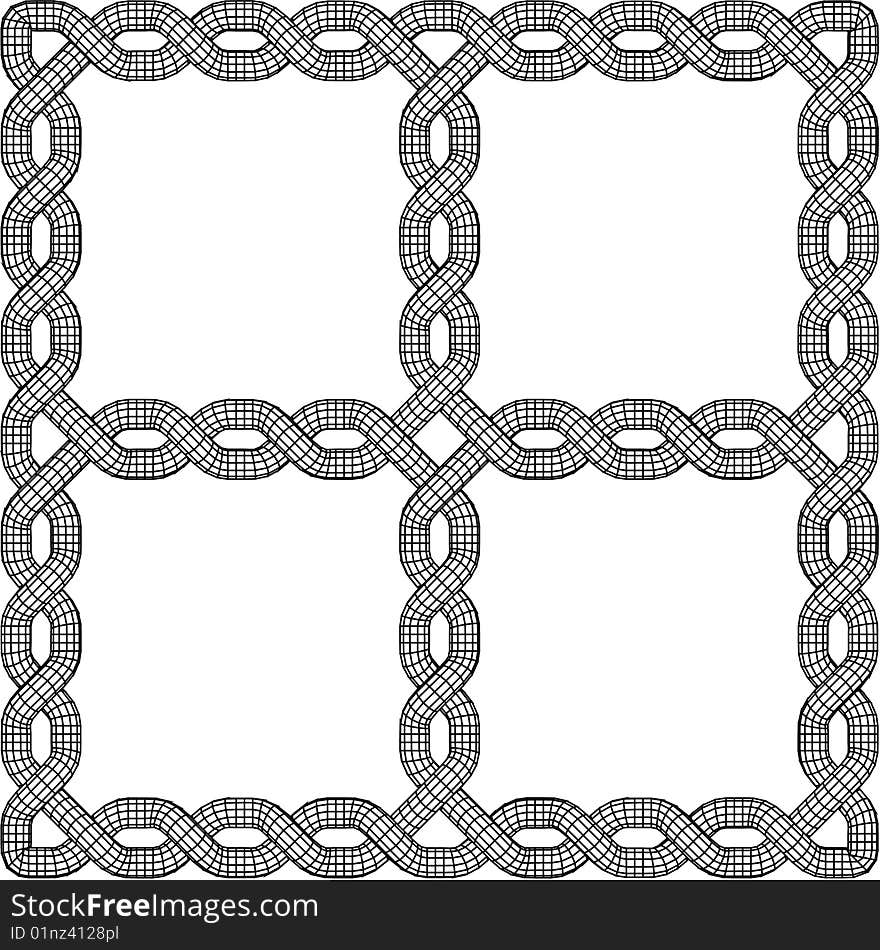 Black and White Celtic Knot Patterned background. Black and White Celtic Knot Patterned background