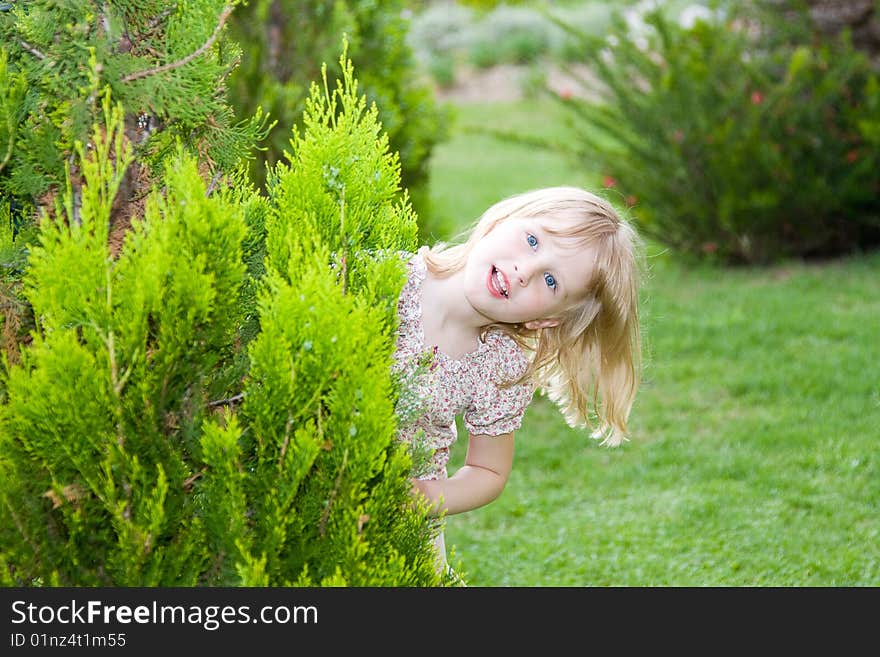 Beautiful little girl in nature. Beautiful little girl in nature