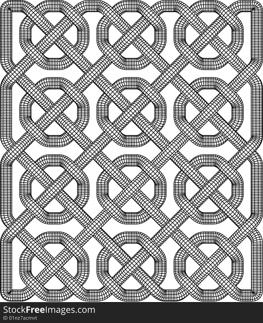 Black and White Celtic Knot Patterned background. Black and White Celtic Knot Patterned background