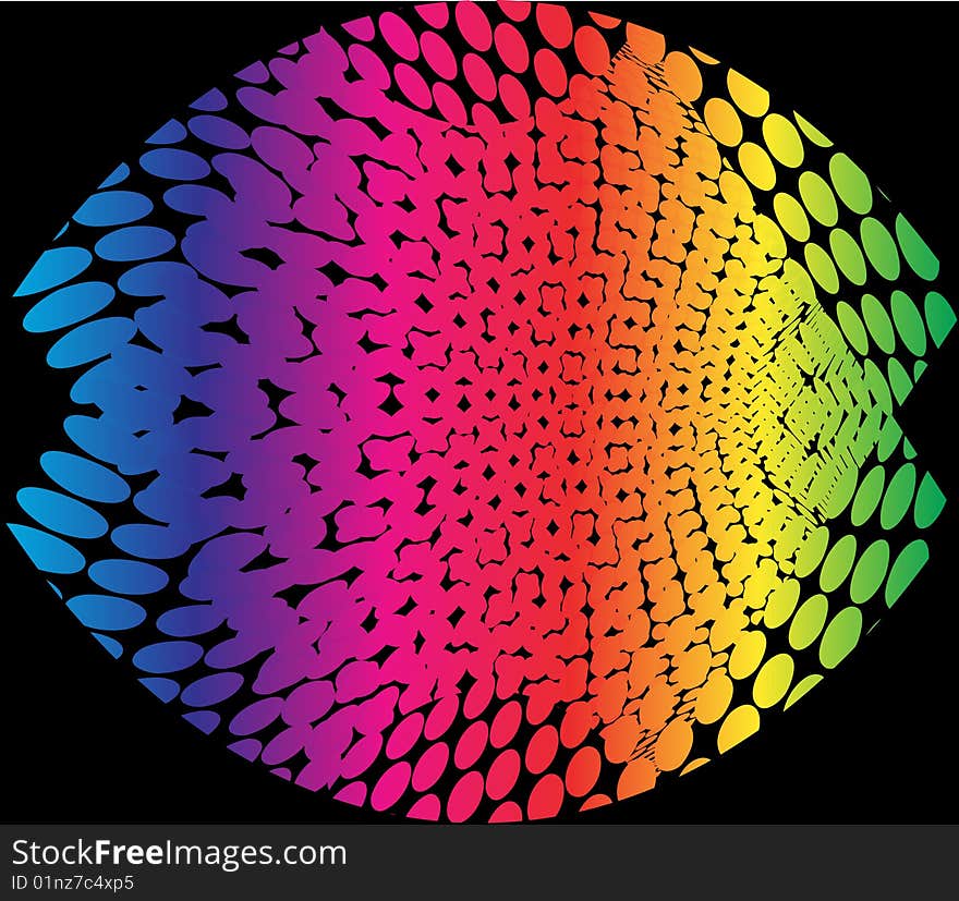 Vector illustration of interesting colorful abstract background