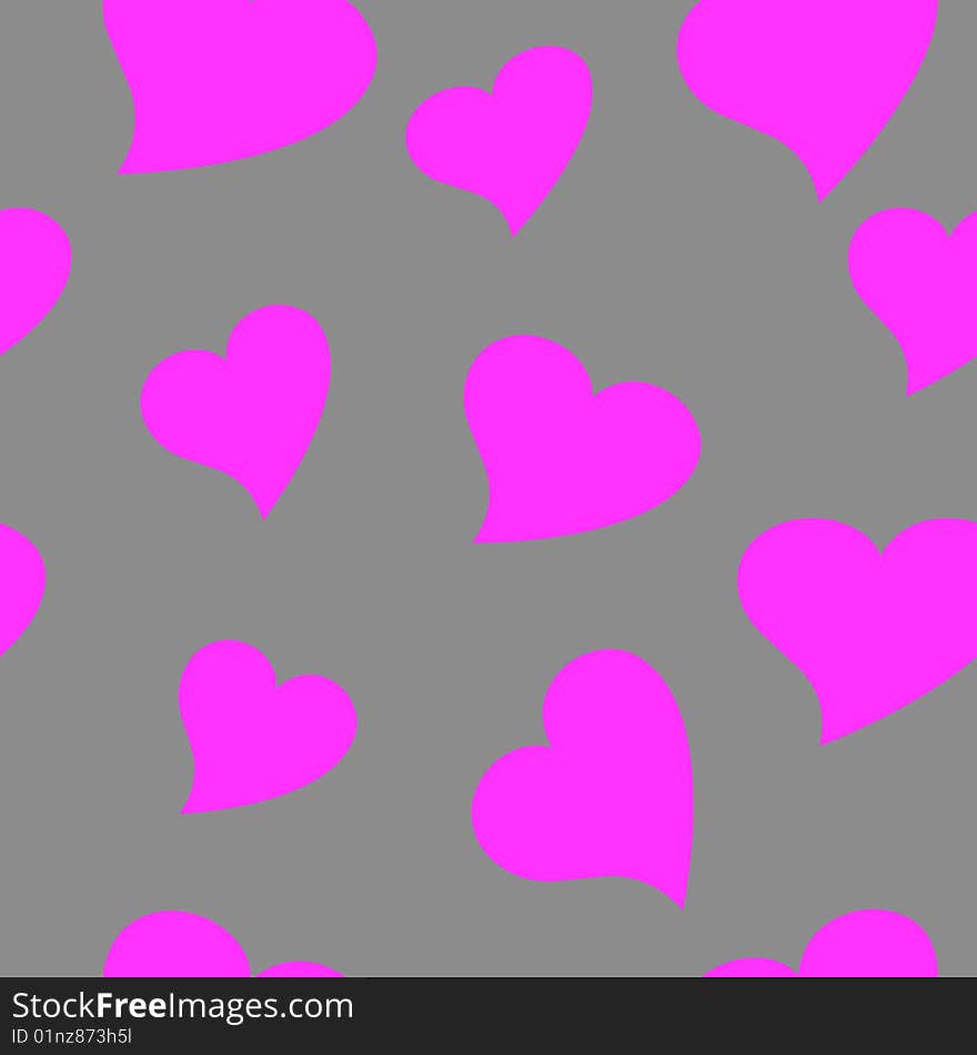 Seamless wallpaper valentine with hearts. Seamless wallpaper valentine with hearts