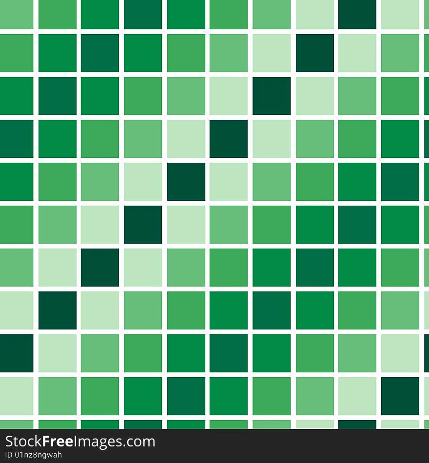 Green tiles. Seamless vector pattern. Green tiles. Seamless vector pattern