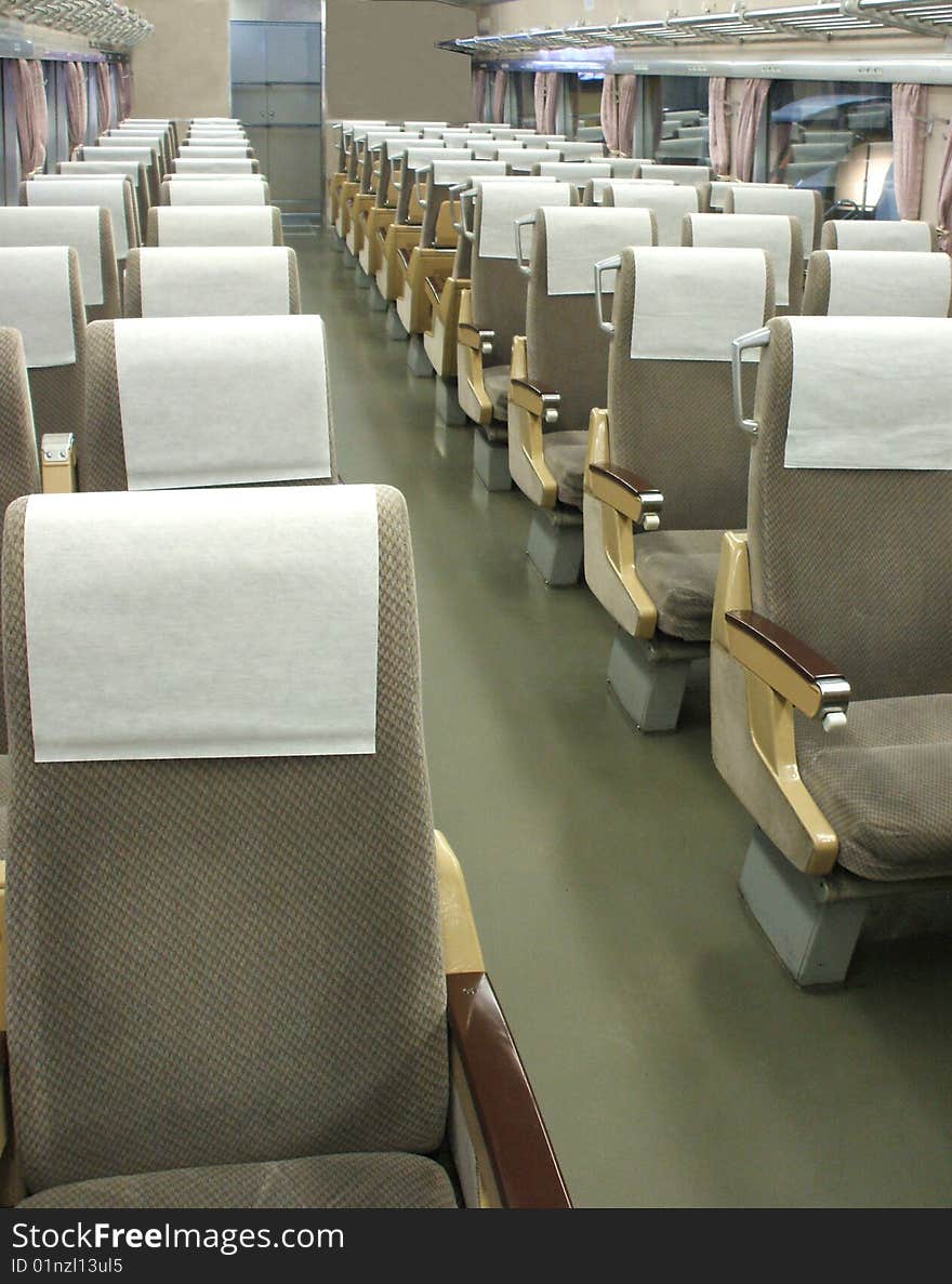 The Interior of a Train Carriage. The Interior of a Train Carriage.