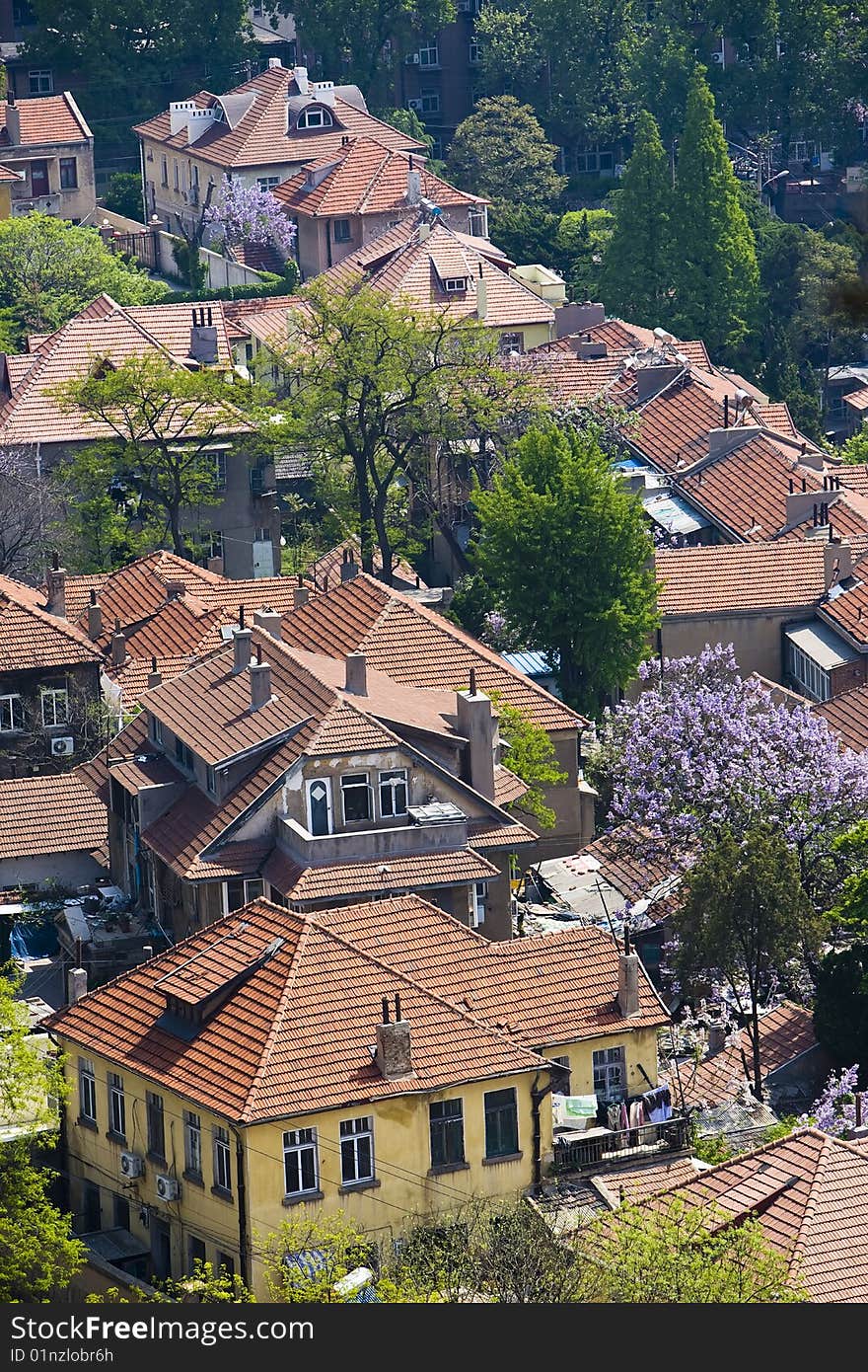 Roofs of the old city (qingdao,china)