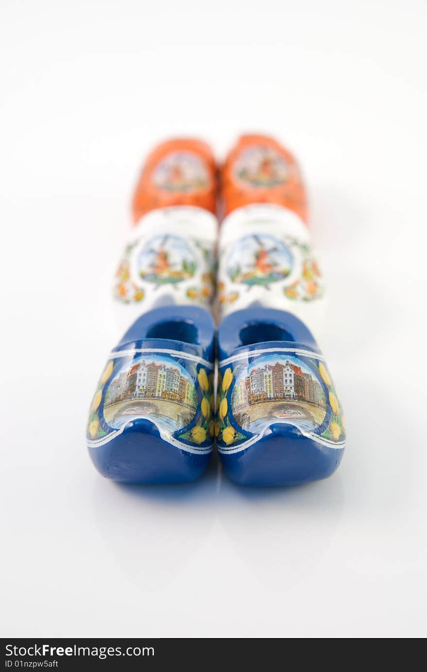 Row of dutch clogs