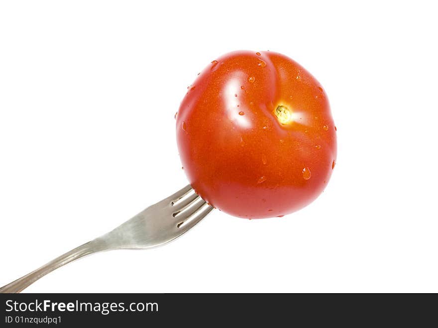 Tomato On The Fork