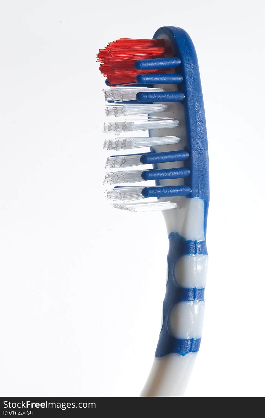 Toothbrushes, isolated on white background.