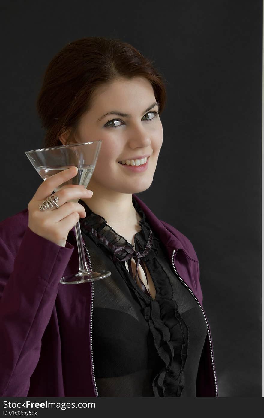 Woman with cocktail