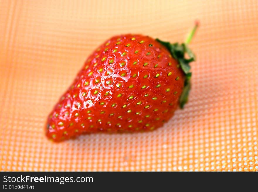 Group Of Many Ripe Strawberries . Close Up .