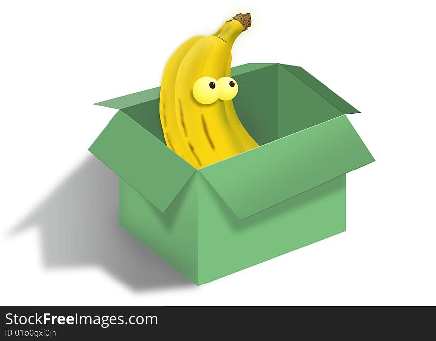 Banana in the box