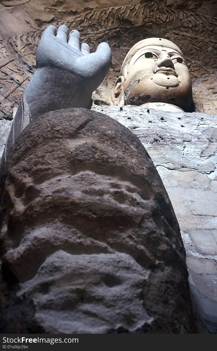 Buddha in Yungang Cave,Shanxi,China. Buddha in Yungang Cave,Shanxi,China