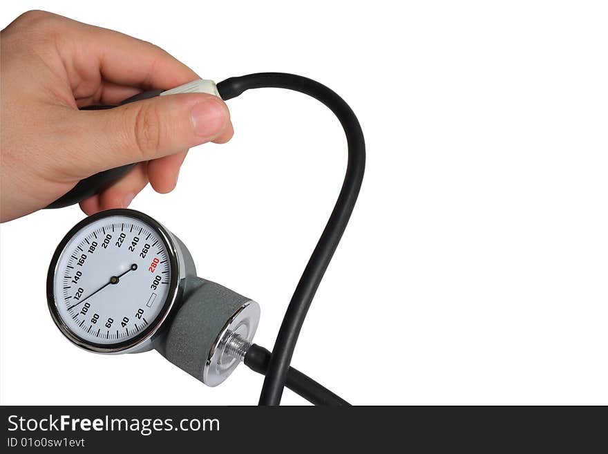 Medical examination of the measurement of blood pressure. Medical examination of the measurement of blood pressure