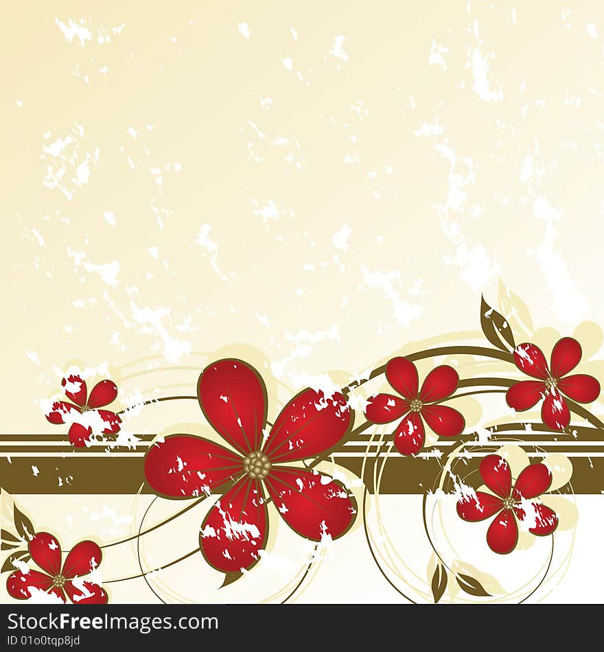 Abstract Floral Background