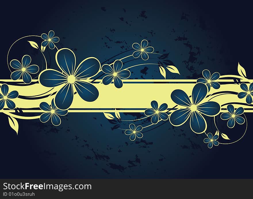 Abstract floral background with place for your text