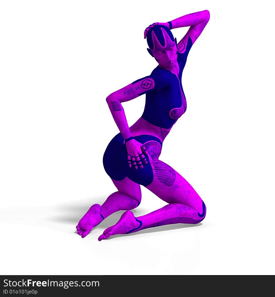 Sexy female android or robot
With Clipping Path. Sexy female android or robot
With Clipping Path