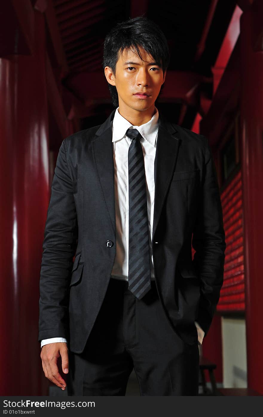 Asian man in business suit. Asian man in business suit.