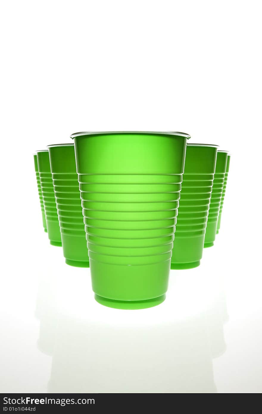 Green Plastic Cups