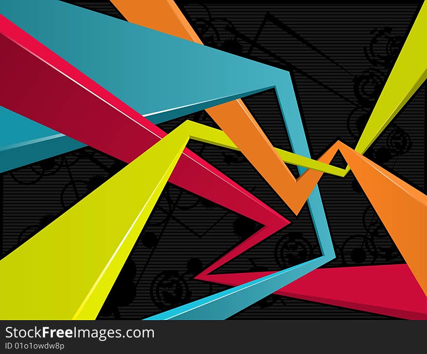 Multi-colour abstraction background. Vector illustrarion