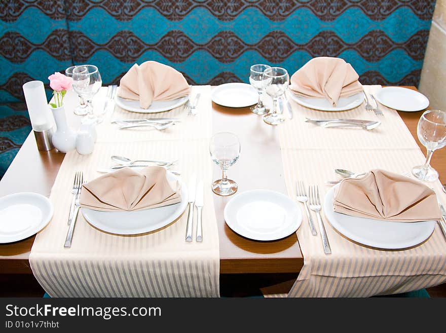 Beautifully decorated table