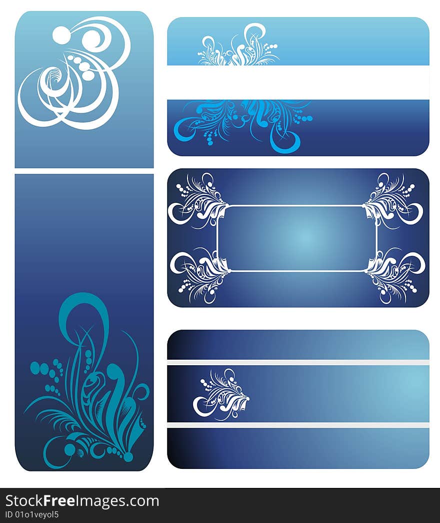 Modern vector cards.