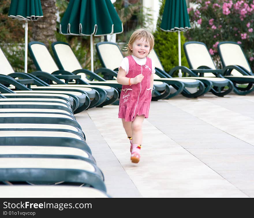 Beautiful little girl in nature. Beautiful little girl in nature