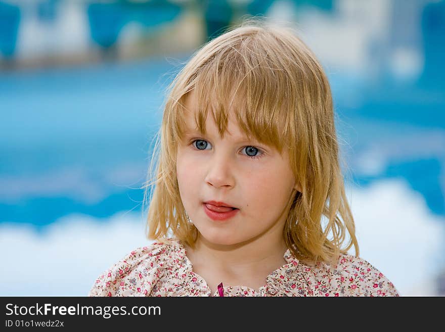 Beautiful little girl in nature. Beautiful little girl in nature