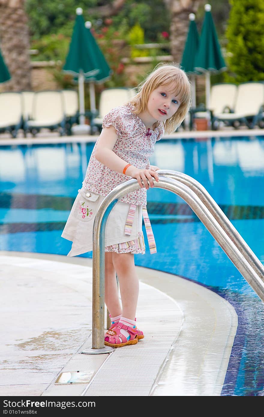 Beautiful little girl in nature. Beautiful little girl in nature