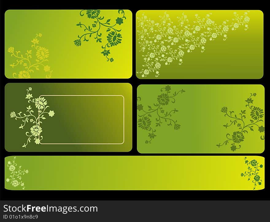 Abstract Vector Background Set