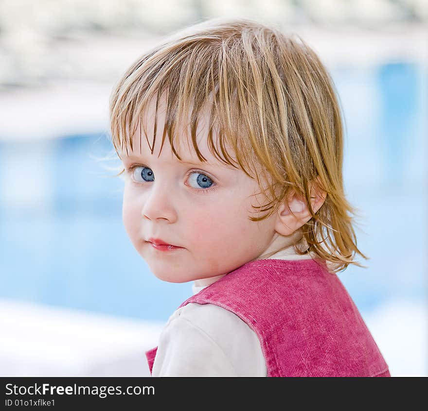 Beautiful little girl in nature. Beautiful little girl in nature